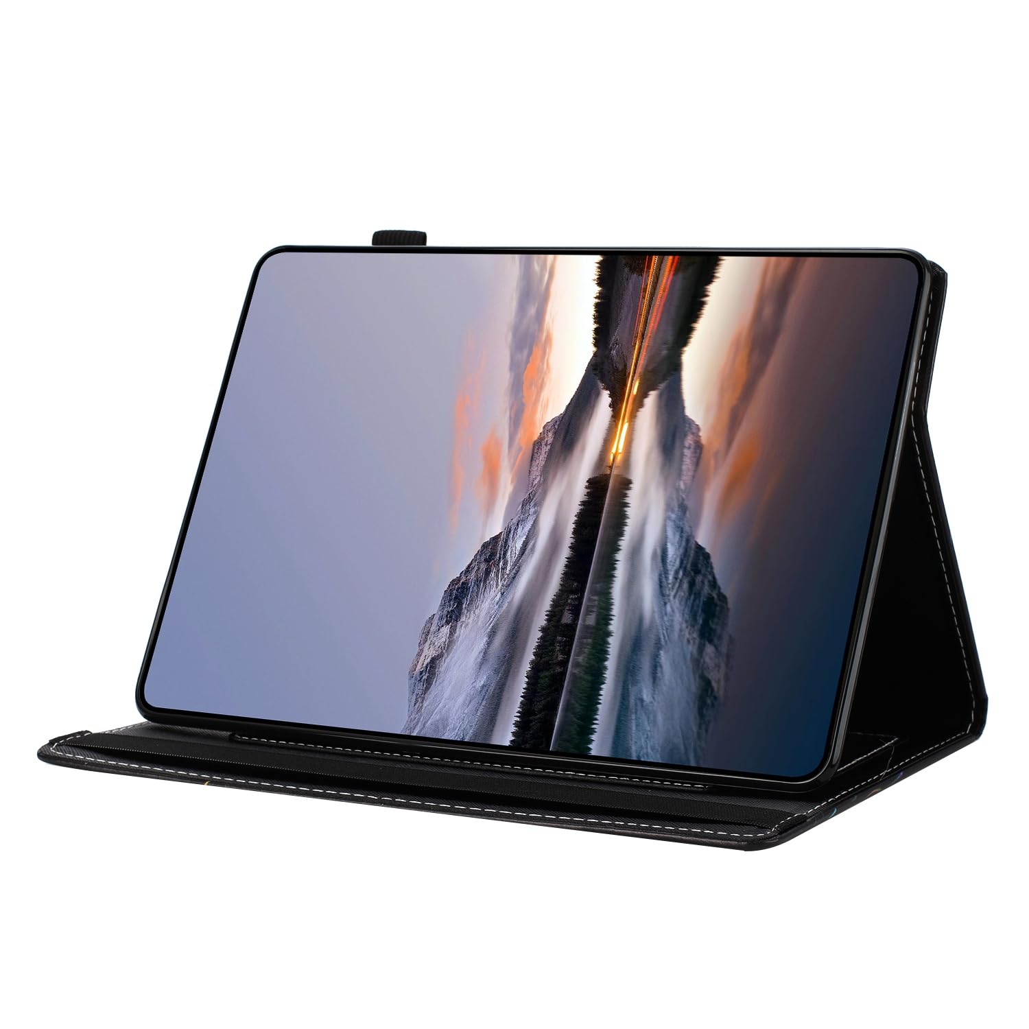 TEDTIKJT Cover per Lenovo Tab M10 3rd Gen 10.1 2022 (TB-328FU/328XU) Cover Custodia PU Pelle Flip Slot per Carte Supporto Protezione Funzione Dipinti Tablet,Fiori viola