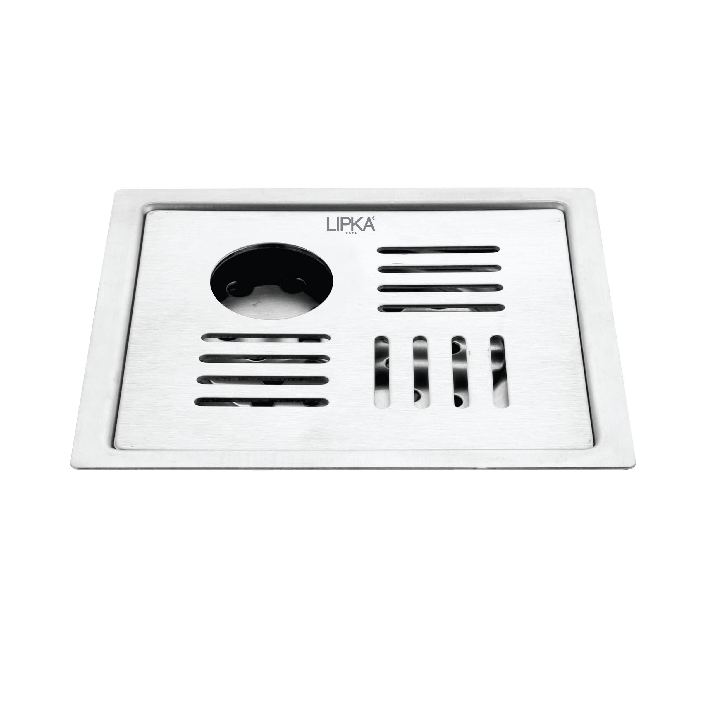 LIPKA Alpha Deluxe Square Flat Cut Floor Drain|Premium Stainless Steel |5 x 5 Inches|with Hole| (B09DSZ2GPD) Amazon Price History, Amazon Price Tracker