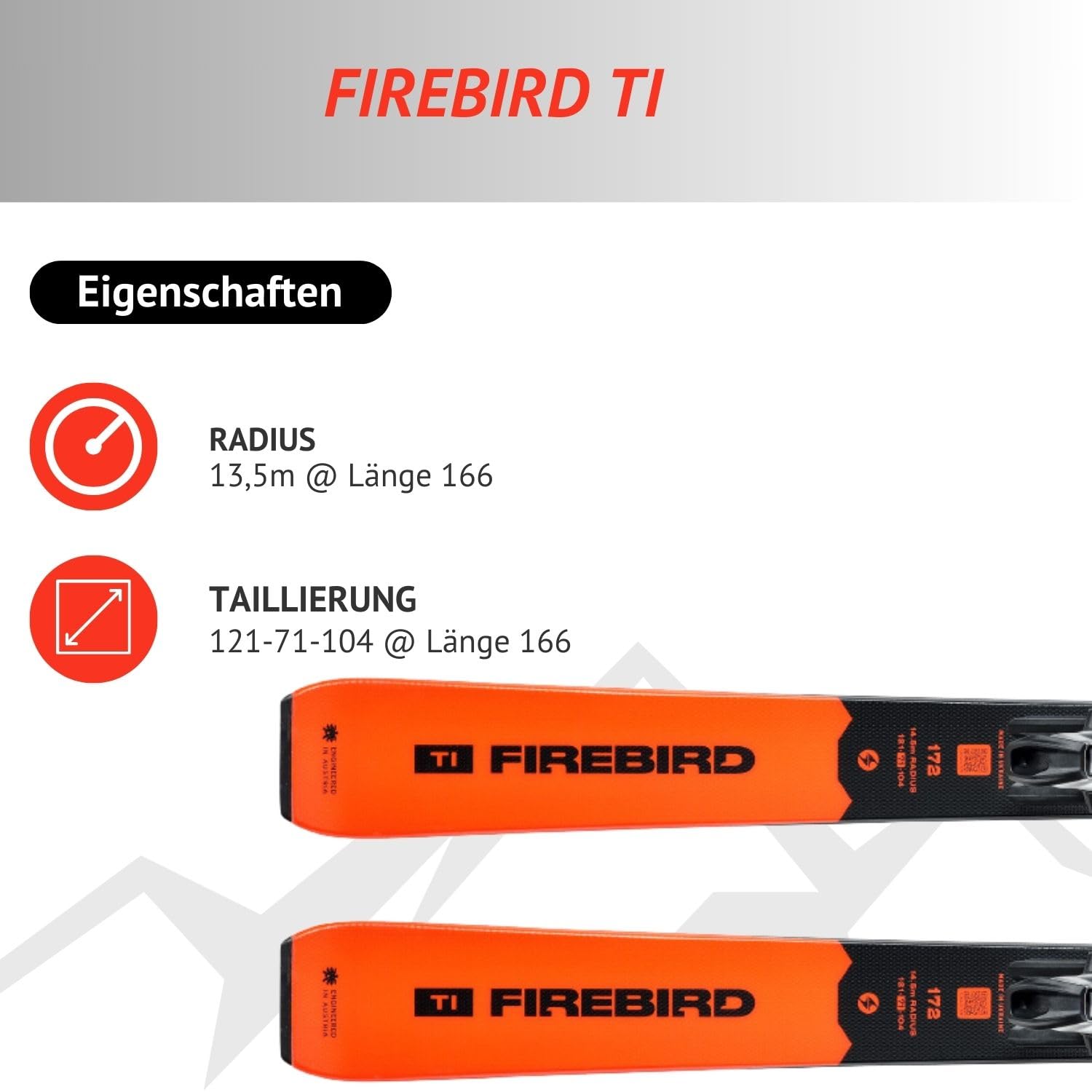 Sci alpino Carvingski – Blizzard Firebird Ti – Full Camber Rocker, con rilegatura TP 11 Light Demo Z3 – 11 – per piloti avanzati e buoni – adatto per piste preparate