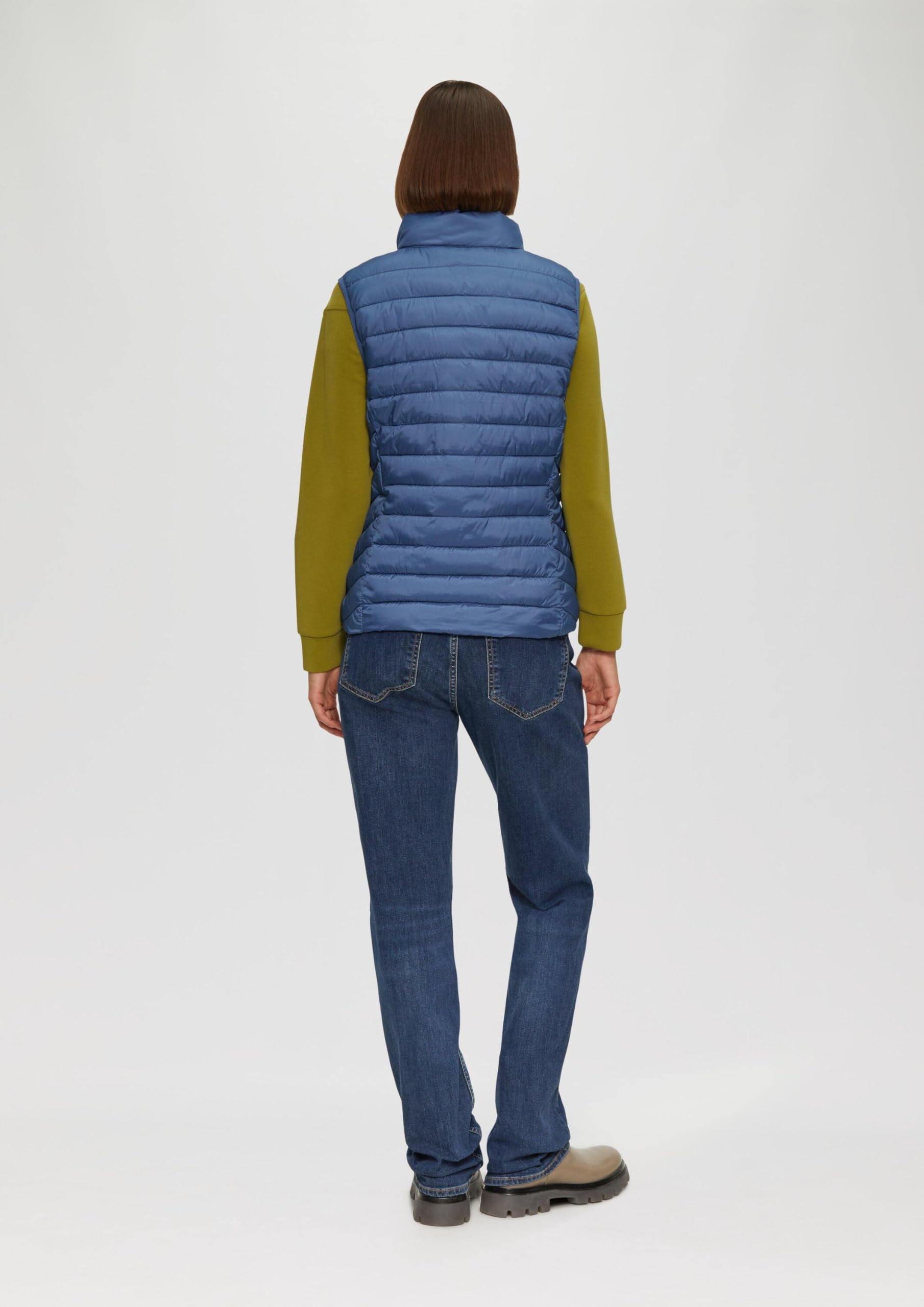 s.Oliver Gilet Trapuntato con Colletto Alto Donna