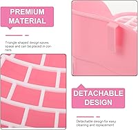 Vista 3 de POPETPOP Caja de arena de conejo, bandeja triangular para inodoro de conejo, bandeja de inodoro para conejillos de indias, ropa de cama