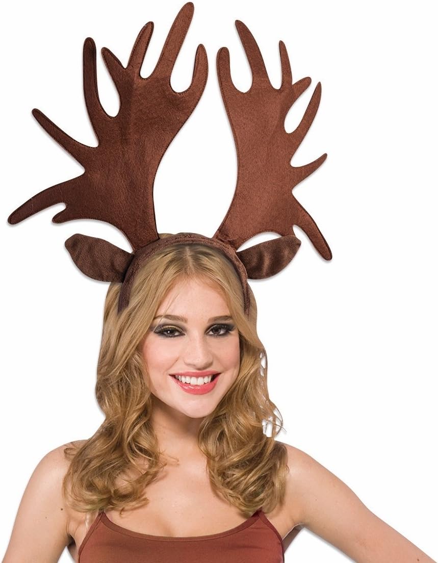 Adult Jumbo Moose Antlers Headband Costume Accessory for Themed Parties and Halloween