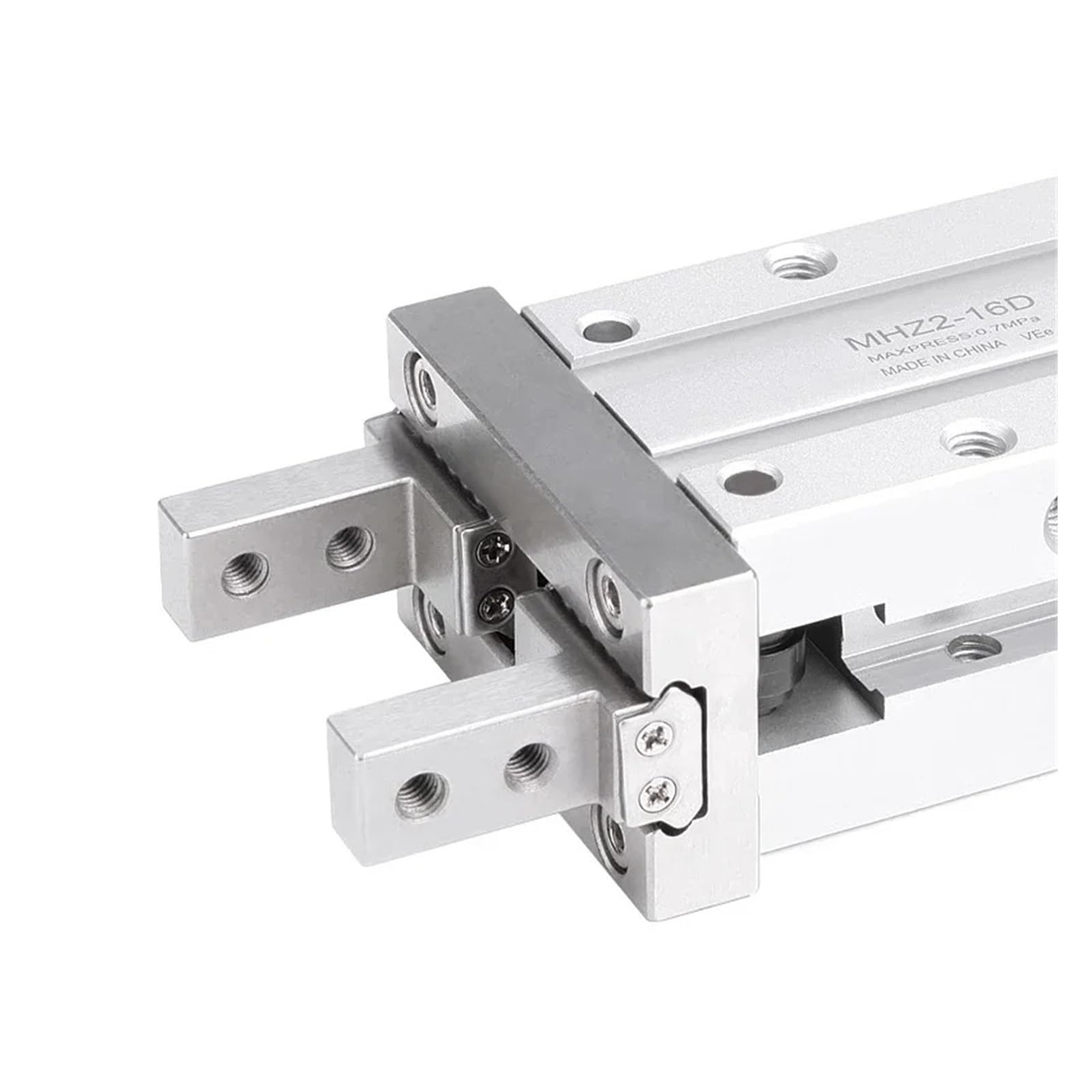Paralleler Luftgreifer, Bohrung 10D 16D 20D 25D 32D 40D, doppelter einfachwirkender Pneumatikzylinder Mit schneller Reaktion und flexibler Steuerung(MHZ2-32D)