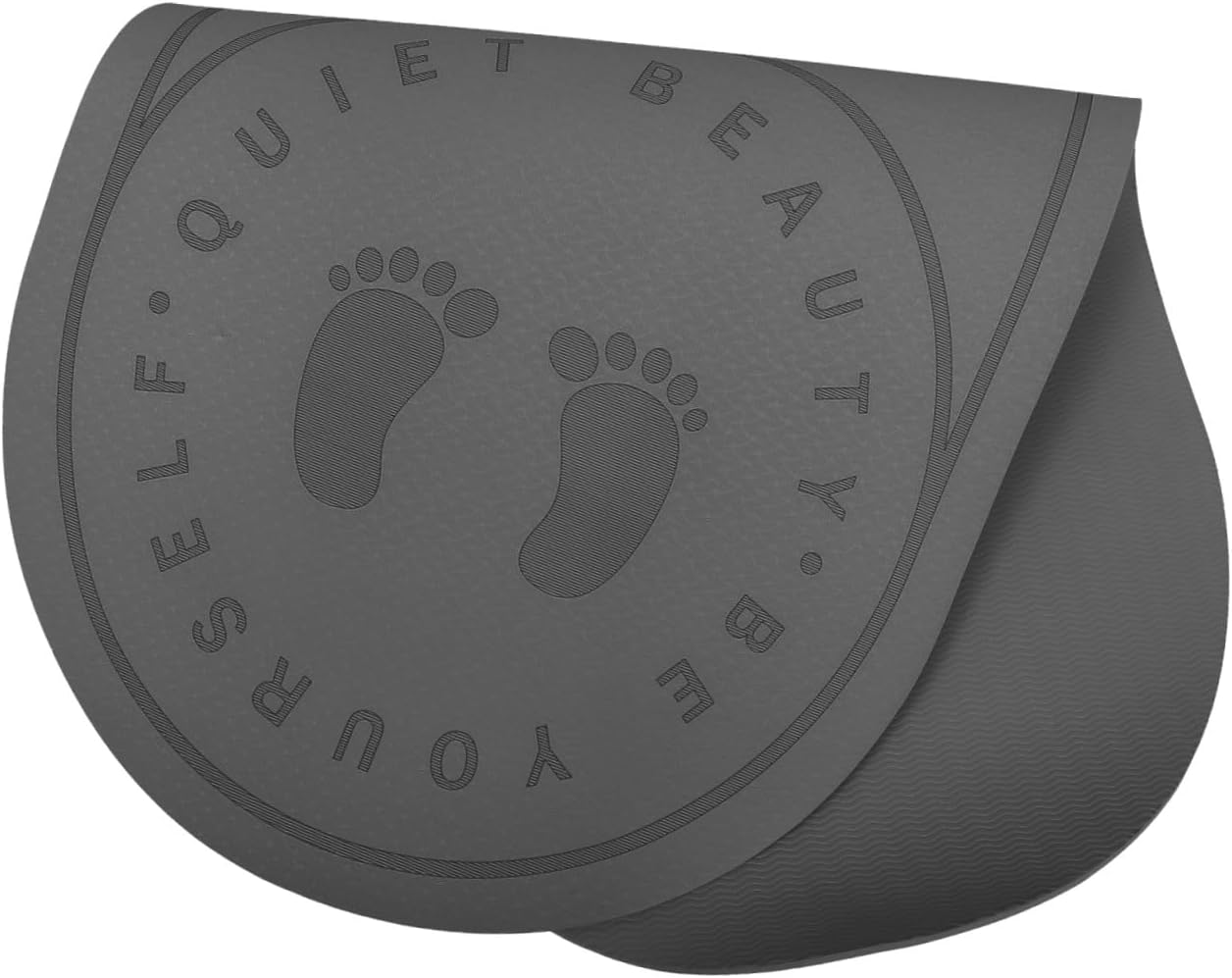 Sosoport Noise Reduction Tpe Exercise Mat Non-slip Jump Rope Cushion for Indoor Workouts Shockproof Yoga Pad for Joint Support and Comfort Gray