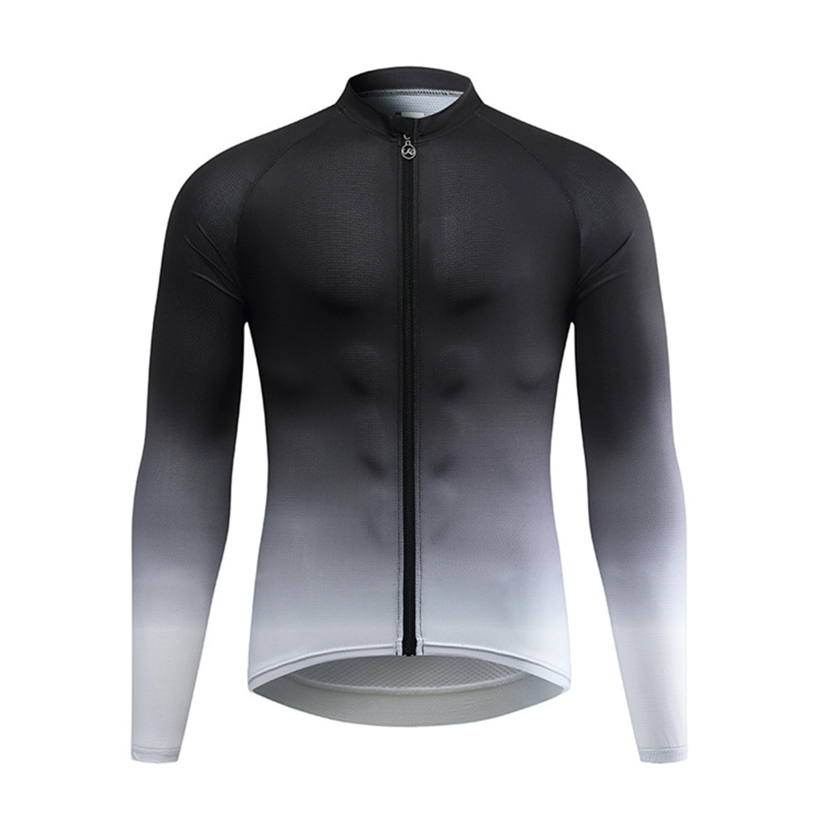 Męska koszulka na rower szosowy Kolarstwo Rowerowe długie rękawy Koszule rowerowe Oddychające koszulki Topy Ubrania do biegania,B-ASIA2XL/EURXL