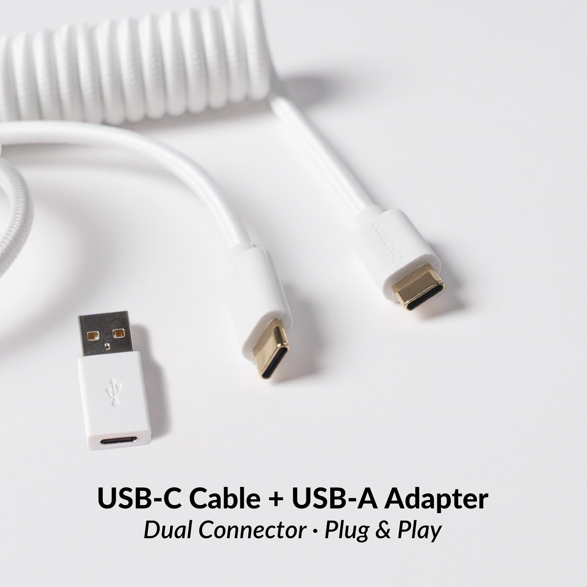 ケーブーム　2012.7 Keychron 8KHz Coiled USB-C Cable for Mechanical Keyboards, GX12 5