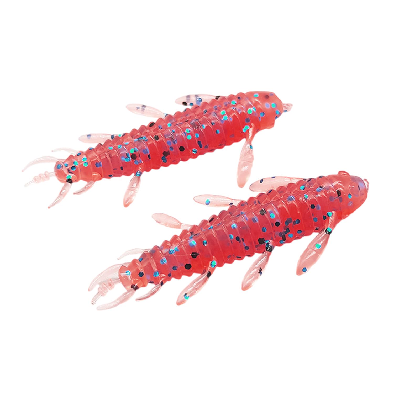 Cebos de pesca, 8 piezas/Set Suave loco Plataformas cebo Plásticos señuelos de pesca gusanos de seda señuelos de pesca gusanos de seda Cortos cebos artificiales nadadores
