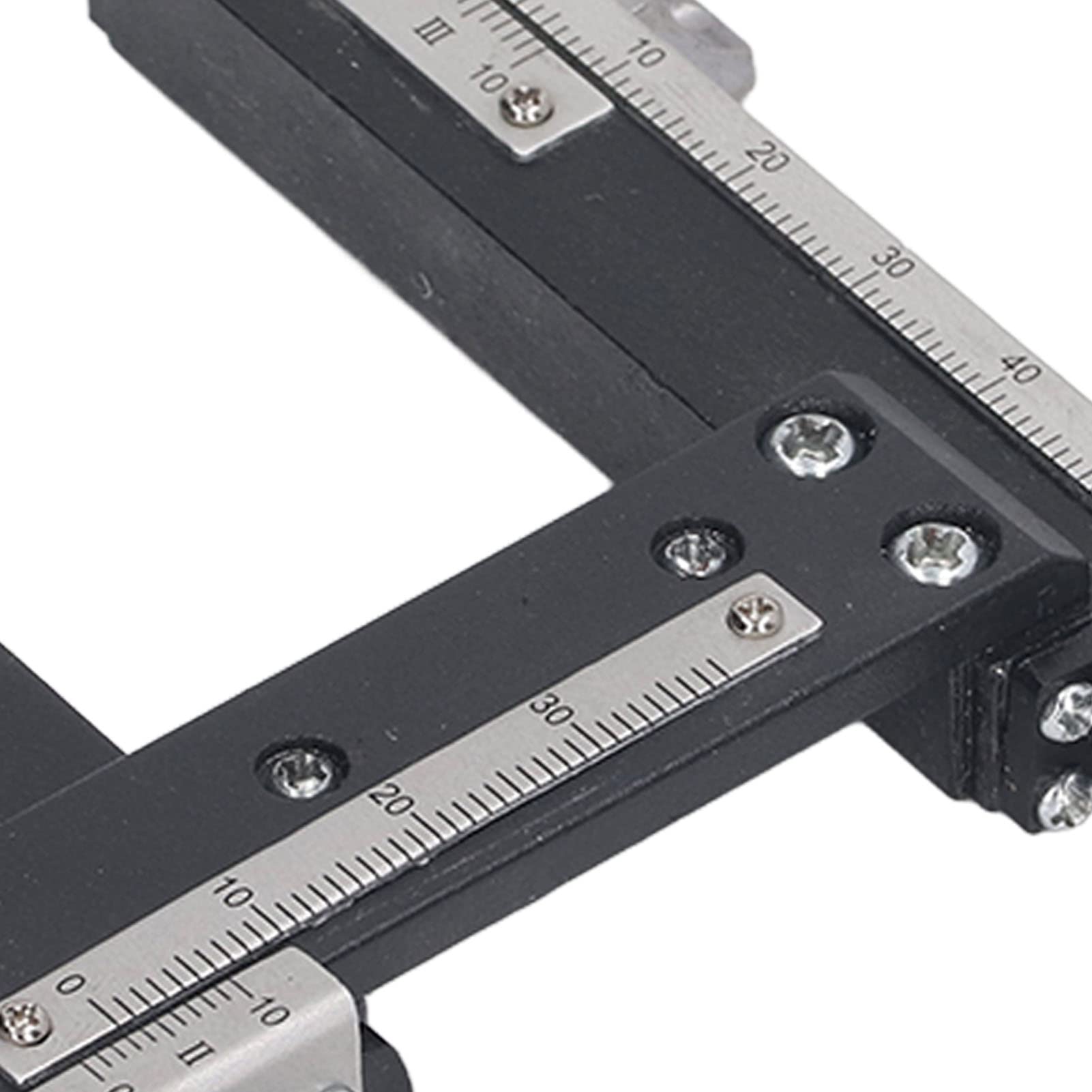 Calibrador Vernier digital,Calibradores digitales,Calibrador de microscopio,Regla móvil for microscopio Arriba Abajo Regla móvil izquierda derecha Microscopio de aleación de aluminio Etapa mecánica