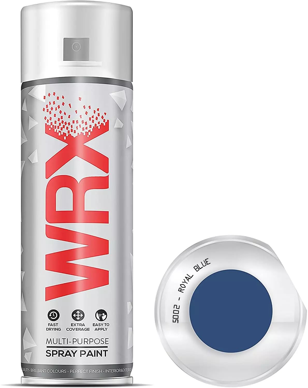 WRX Royal Blue 5002 Aerosol Spray Paint Multi Purpose Fast Dry 400ml (1)