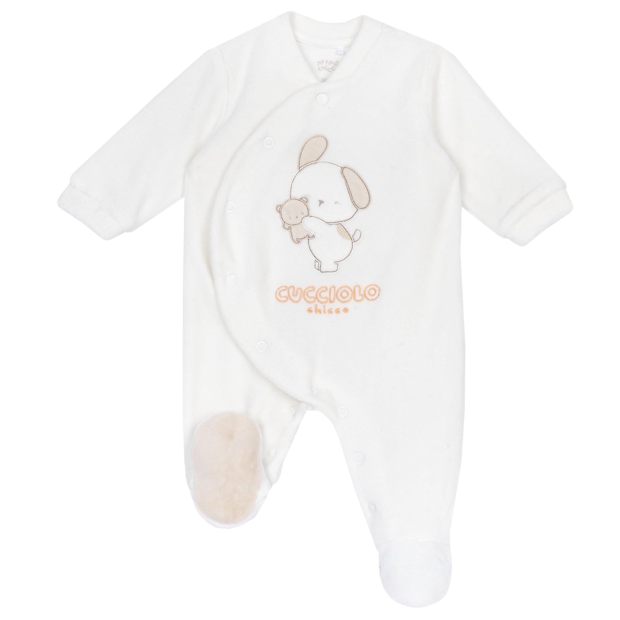 Chicco Pelele de Chenilla Con Apertura Frontal Para Invierno Mamelucos para bebés y niños pequeños Bebé-Niños