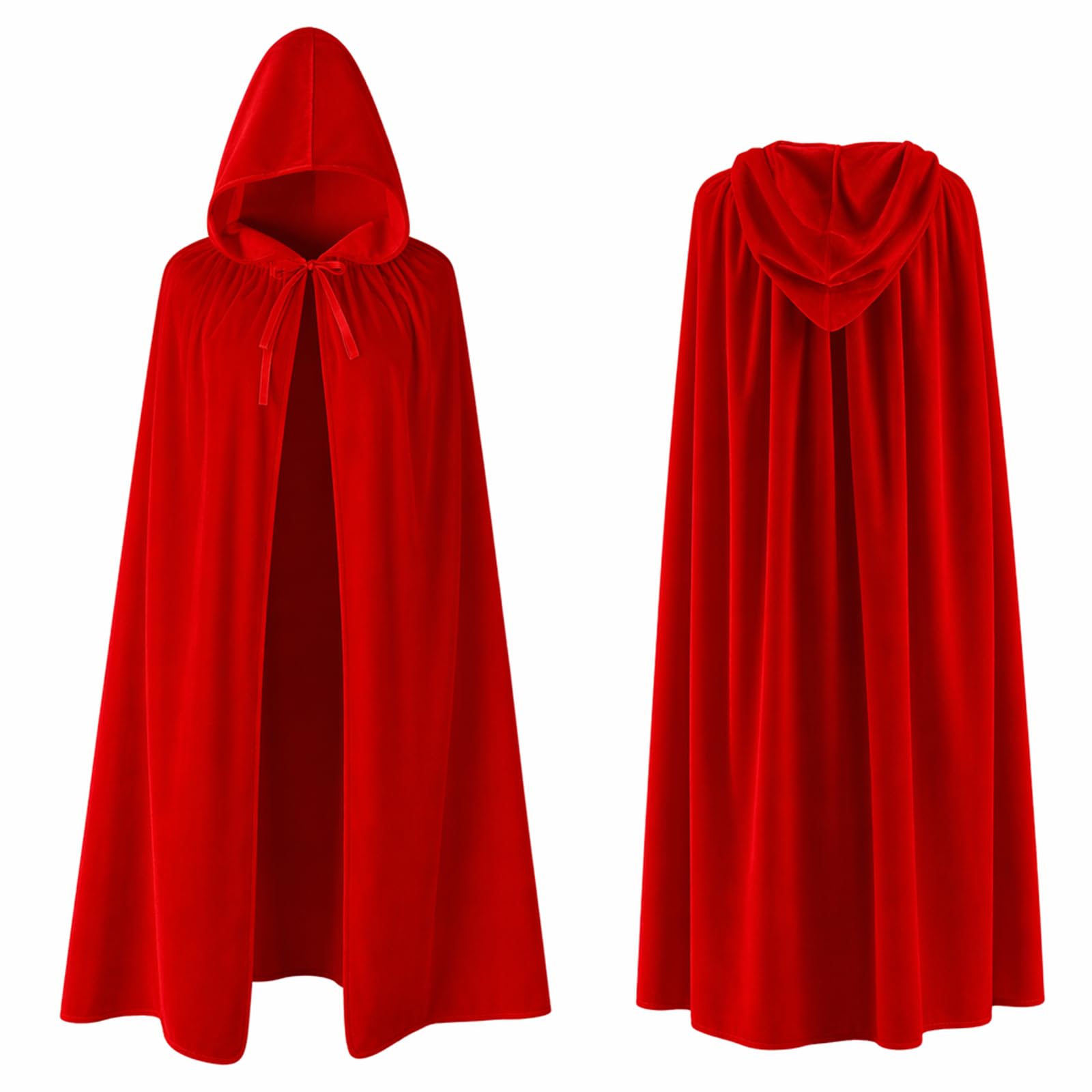 KSVFTB Red Cape, Red Cloak, Red Riding Hood Cape