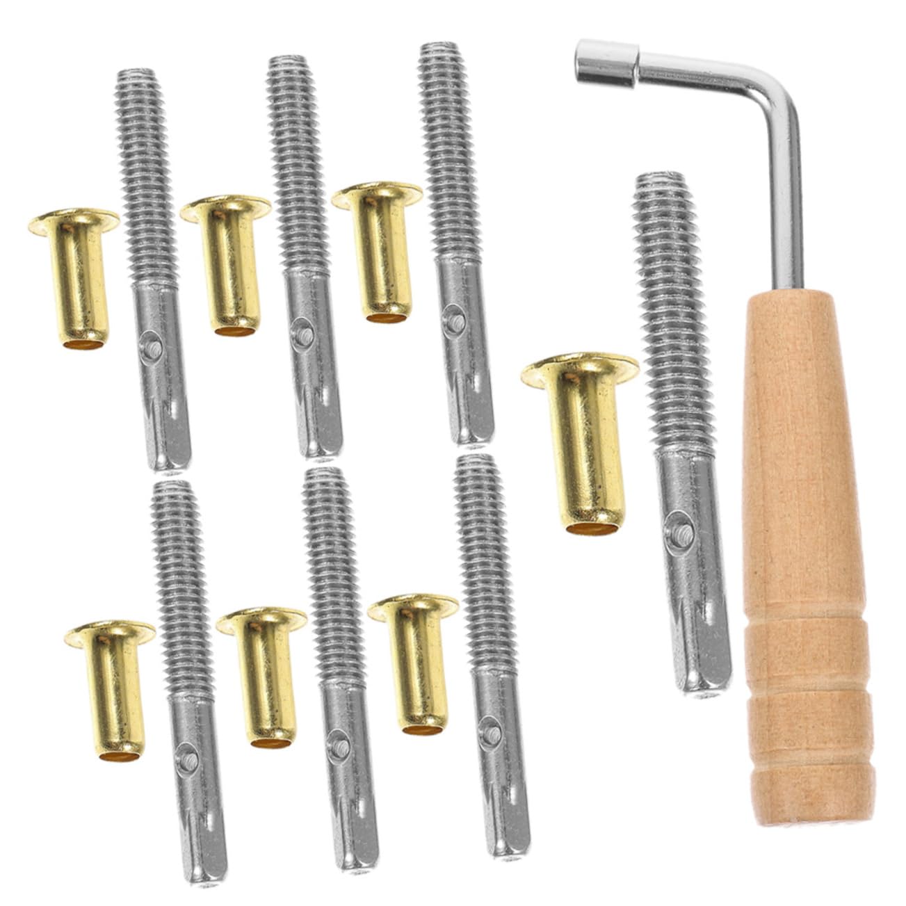 COSMEVIVI 1 set Lyre Harp Tuning Pin Professional Replacement Accessories with Wrench and String Supplies for Lyre Enthusiasts Durable and Practical for Easy Tuning
