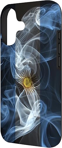 Vista 89 de iPhone 11 Smoky Argentina Flag - Funda de orgullo argentino estilo humo