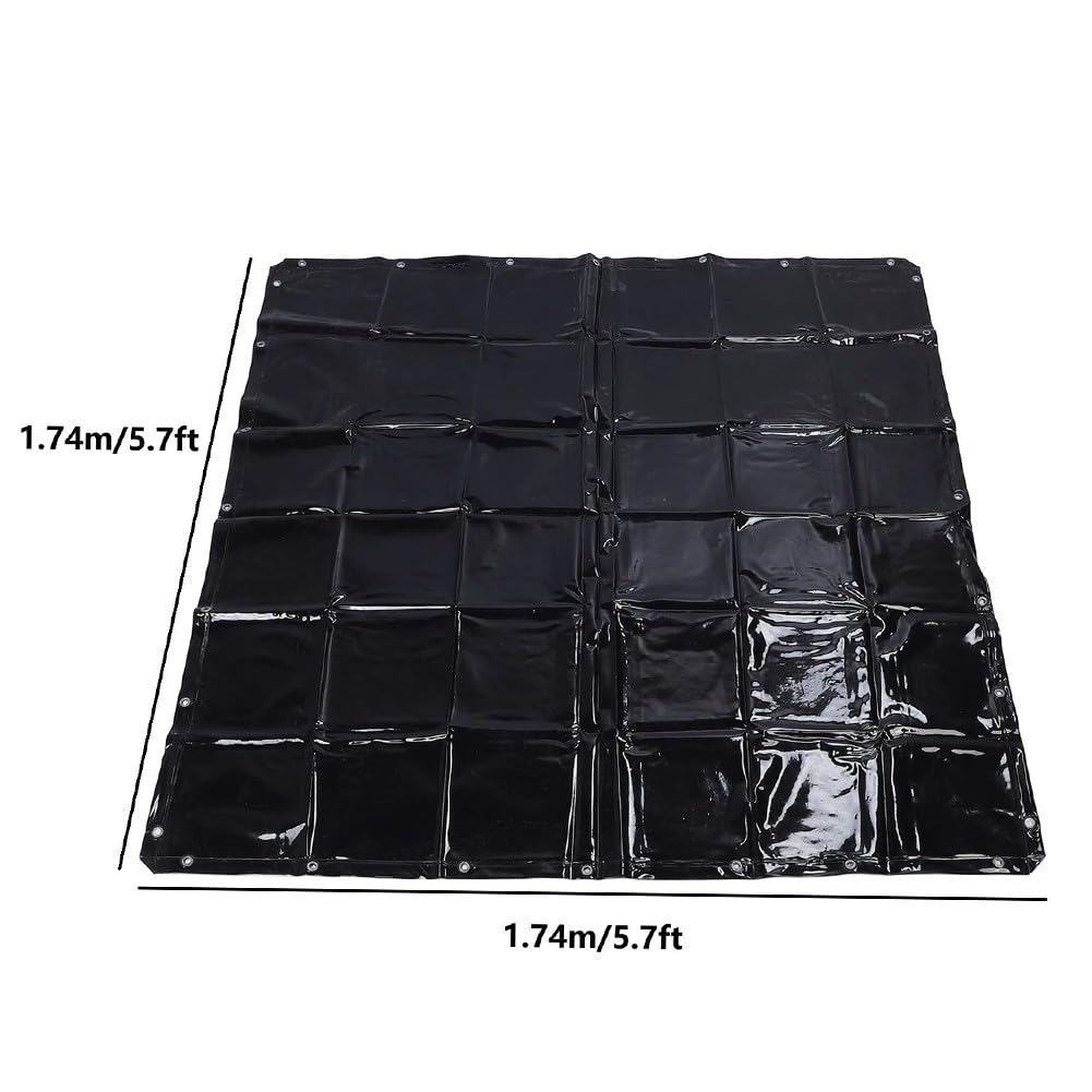 174 x 174 pour m écran de soudure résistant aux UV et aux flammes, filtre optique classe 6, rideau de soudure en polyéthylène vert foncé avec points de suspension renforcés