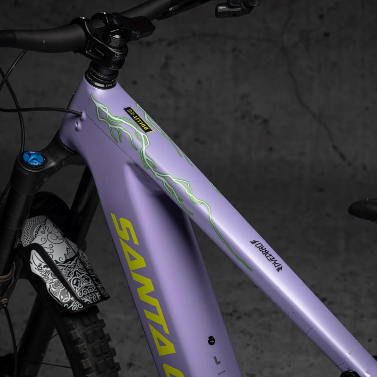 Dyedbro Film de protection pour cadre VTT électrique Blanc