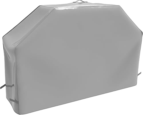 Miniatura 8 de Cubierta resistente para parrilla de gas impermeable de 52 pulgadas para parrilla de gas Weber Char-Broil Coleman, color beige