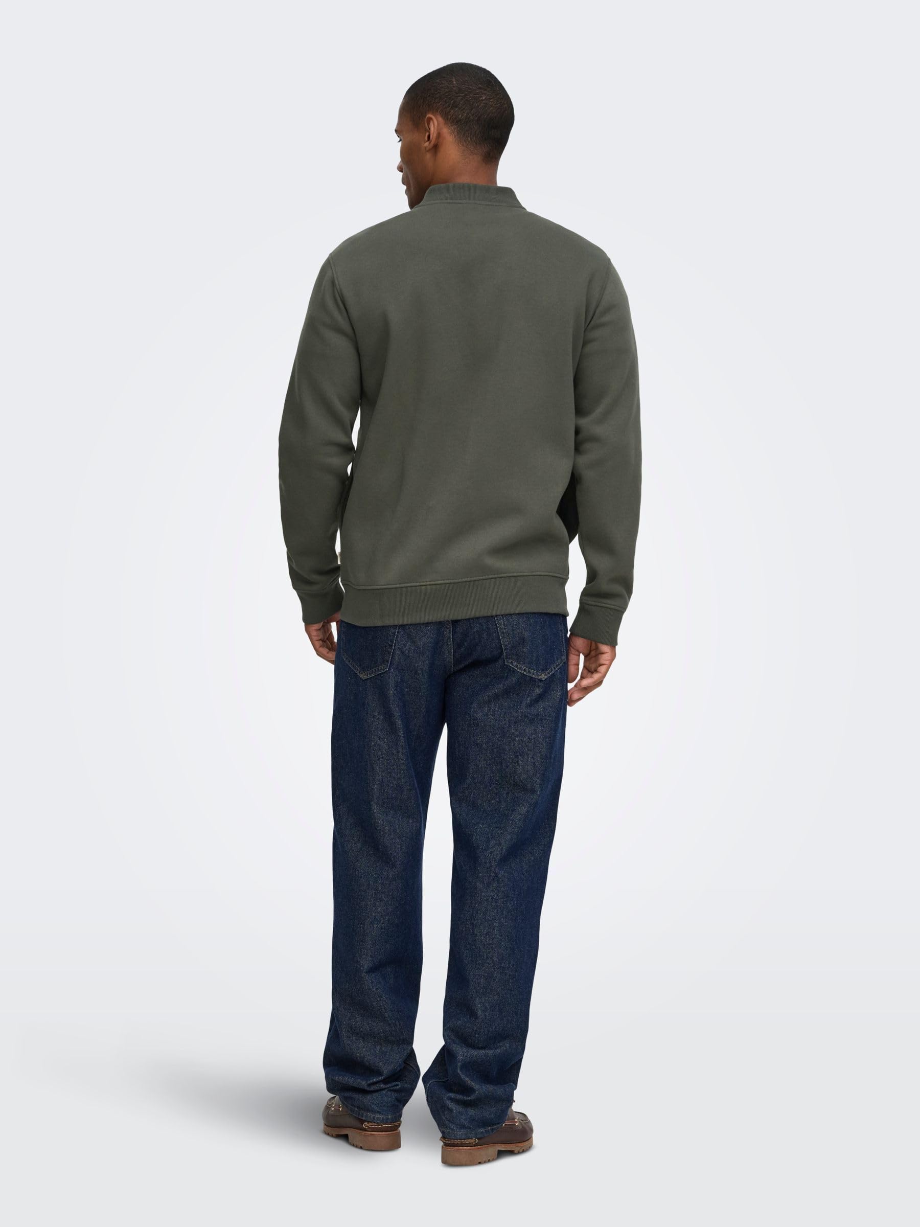 Only & Sons Onsceres Reg Zip Bomber Jck Noos, Beluga, S Uomo
