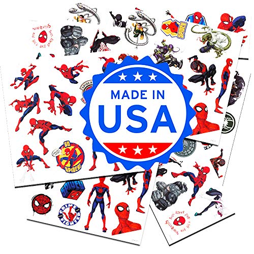 Spider-Man Temporary Tattoos for Boys, 50 Pc image 4
