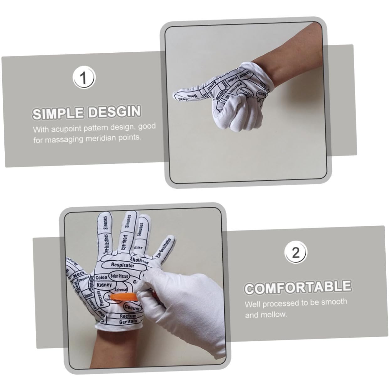 Beavorty 5paare Massagehandschuhe Elastischem Material Wiederverwendbare Tragbare Massagehandschuhe Entspannung Und Schmerzlinderung Geeignet Für Hände Und Füße Für Zuhause Und