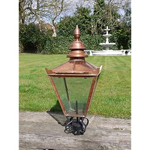 Traditional Medium Copper Victorian Post Lantern Lamp Cover
