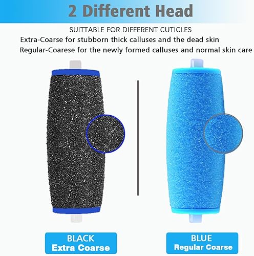 Miniatura 3 de Paquete de 12 rodillos de repuesto para Amope Pedi, repuestos de cabezal de repuesto compatibles con recambios Amope Pedi, lima electrónica