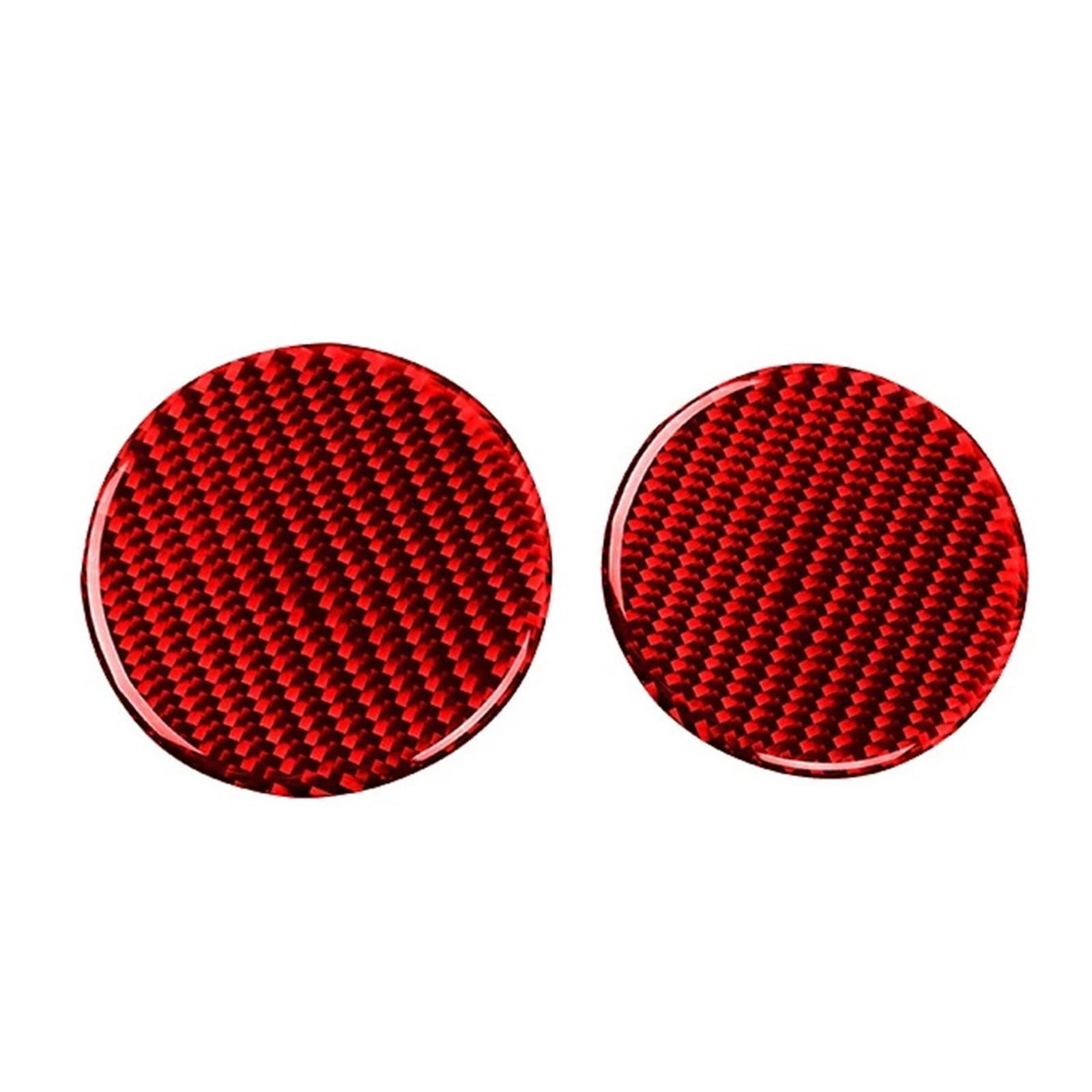 THXZINGLWG Compatible for Mustang GT 2015-2021 Car Accessories Carbon Fiber Interior Auto Water Cup Slot Gasket Trim Cover Sticker Decal Decor(TYPE1)