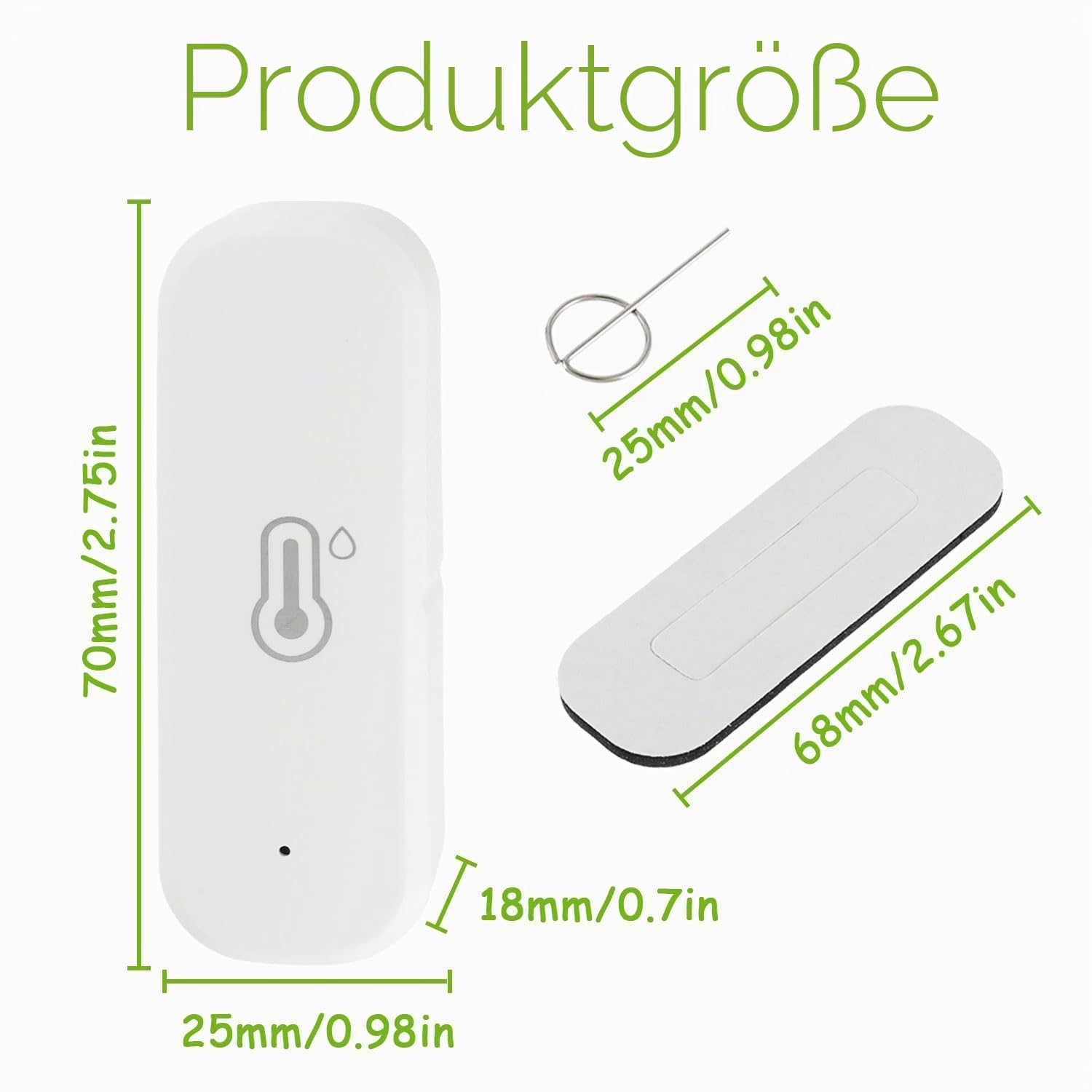 WiFi Hygrometer Thermometer Sensor, kabelloser Temperatur und Feuchtigkeitssensor für den Innen Außenbereich mit Remote App Benachrichtigungsalarm, Kompatibel Alexa/Google Home(4 Stück)
