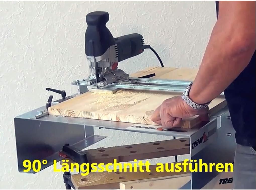 Tavolo per fresatura e seghe XXL per canalina e troncatrice anziché sega