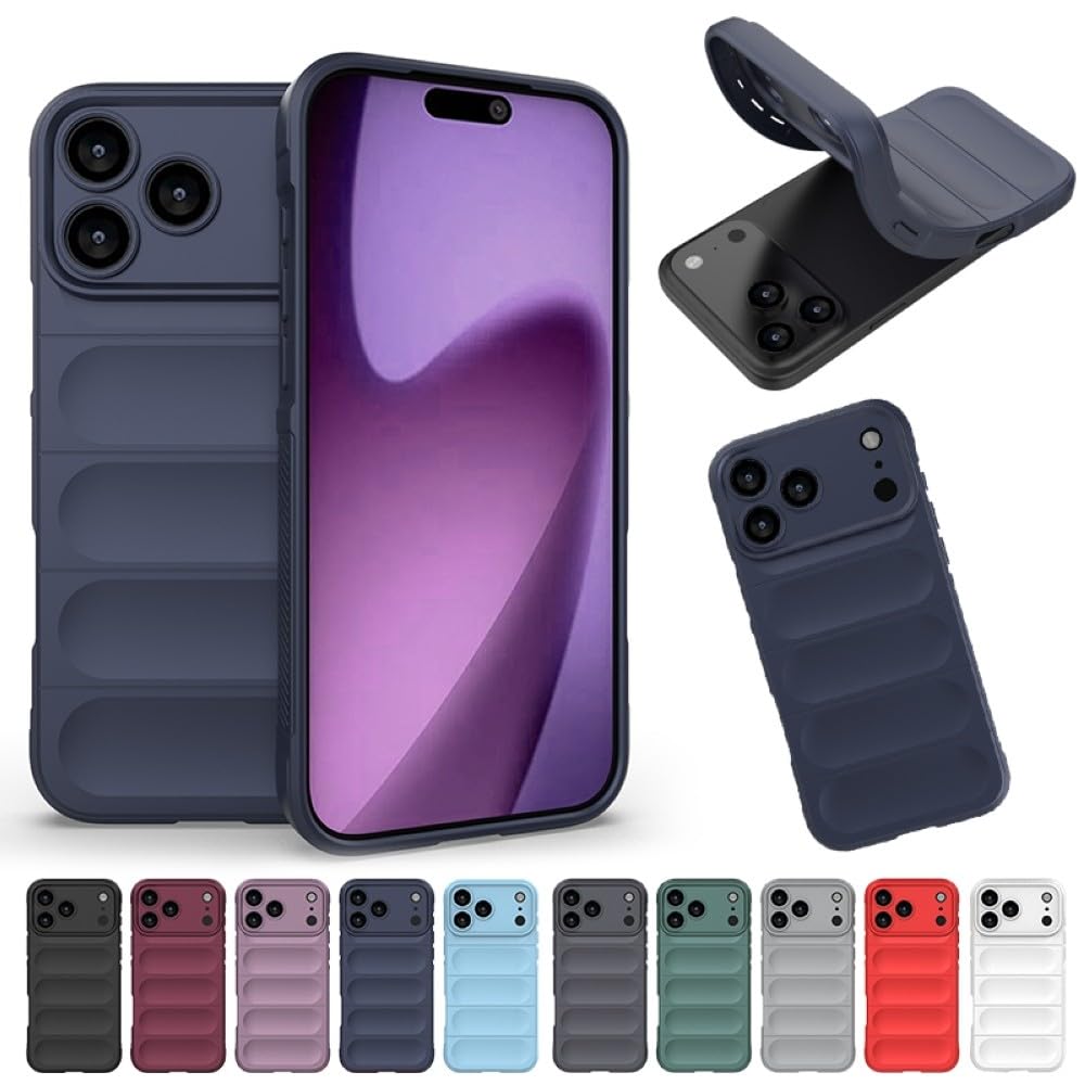 Generic Funda compatible con iPhone 15 (color: negro), a prueba de golpes, de silicona suave y elegante, funda rígida