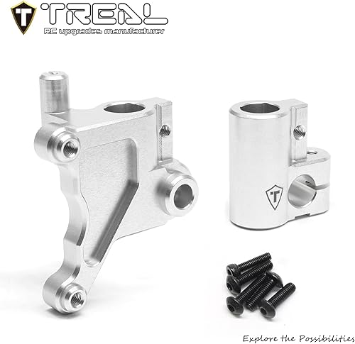 Miniatura 2 de TREAL Losi Promoto MX Aluminio 7075 Horquilla Lug Set CNC Billet Machined Upgrades LOS264006 (Plata)