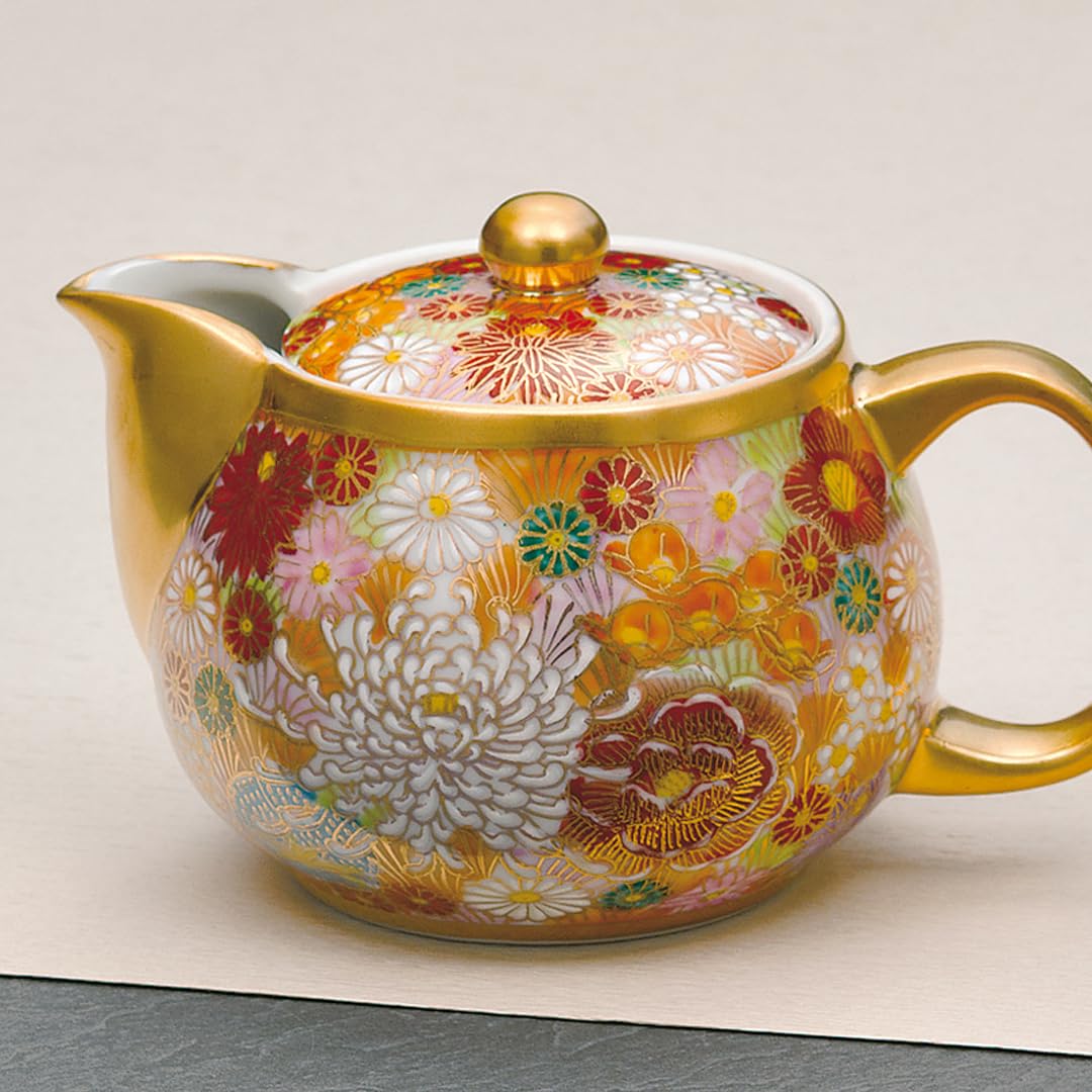 明治初期　九谷焼極上金蘭手　蓋茶碗10客　木箱付　東Y7-0908⭐︎2Fトヒコ 明治初期 九谷焼極上金蘭手 蓋茶碗10客 木箱付 東Y7-0908