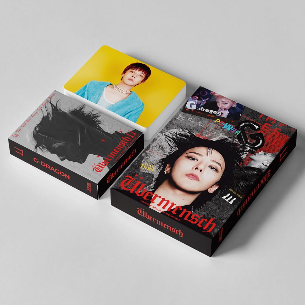 haianallo 55 PCS Bigbang Kpop G-Dragon Album Übermensch Merch G