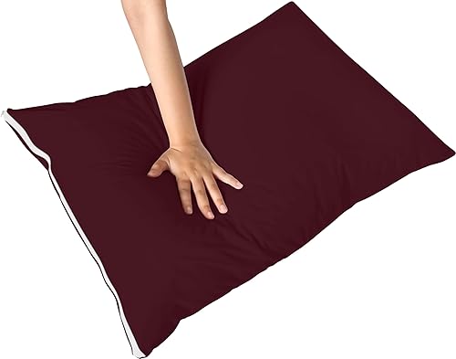 Miniatura 4 de Utopia Bedding Protector de almohada impermeable con cremallera (paquete de 4) estándar burdeos  Funda de almohada a prueba de chinches de 20 x 26