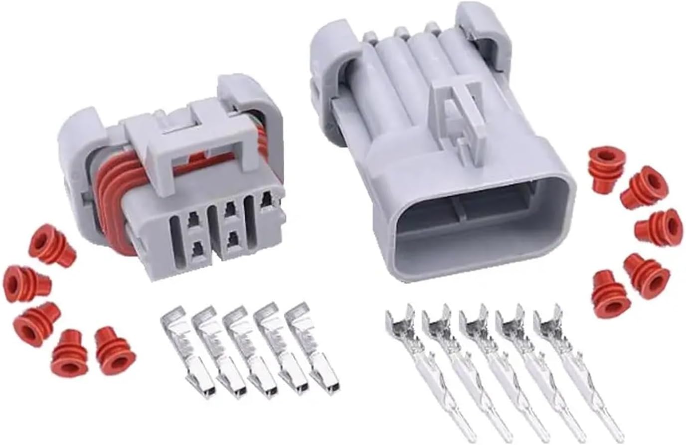 10 Sets 5 Pin Automotive Waterproof Connector Harness Connector With Terminal Plug DJ7051Y-1.5-11/21 5P