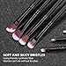 Makeup Brushes BS-MALL Premium Synthetic Foundation Powder Concealers Eye Shadows Makeup 14 Pcs Brush Set, Rose Golden, with Case (Black)