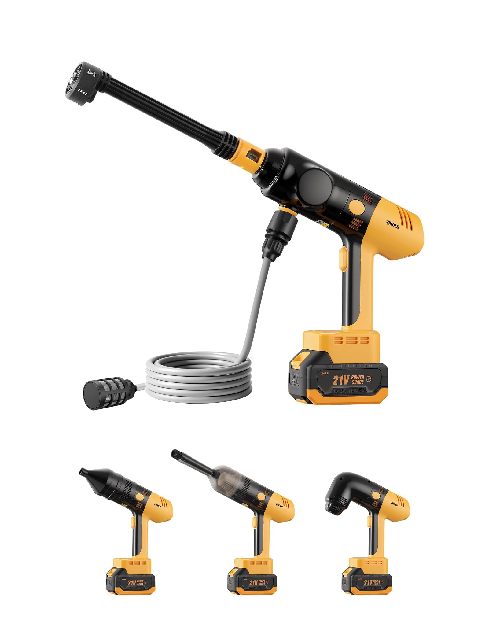 Amazon.com : ZMULB 4-in-1 Cordless Cleaning Kit – Portable Car