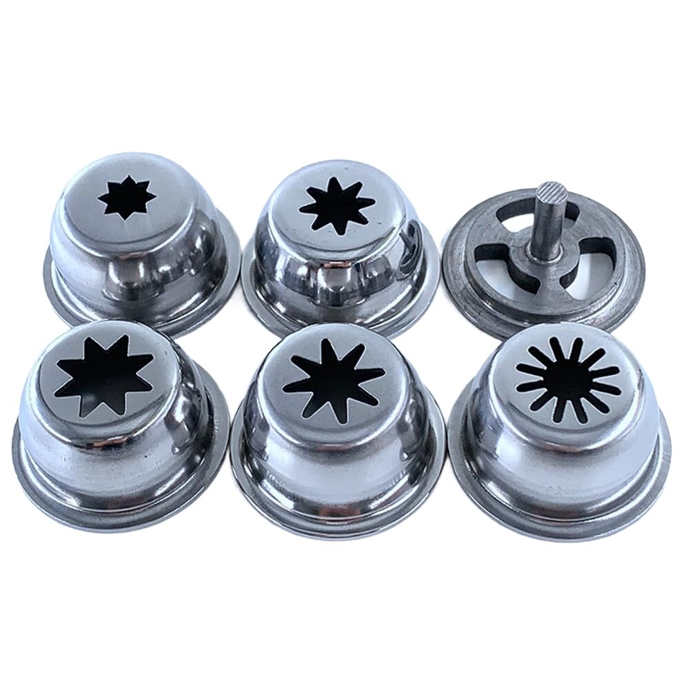 Moule à nozzle pour machine à churros en acier inoxydable de 53 mm lot de 5