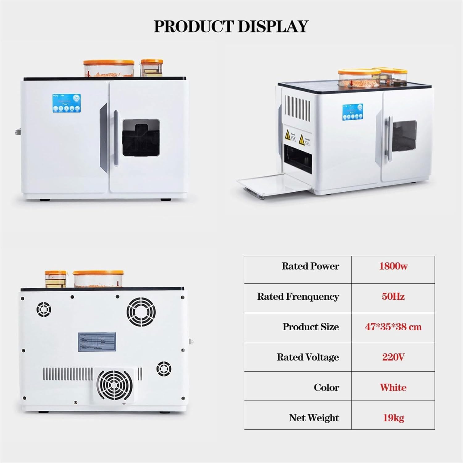 Macchina per roti con touch screen | Macchina per pancake commerciale da 20 pezzi/volta | Macchina elettrica da 1800 W per la preparazione di chapati, tortilla, pancake, focacce e pita | per colazio