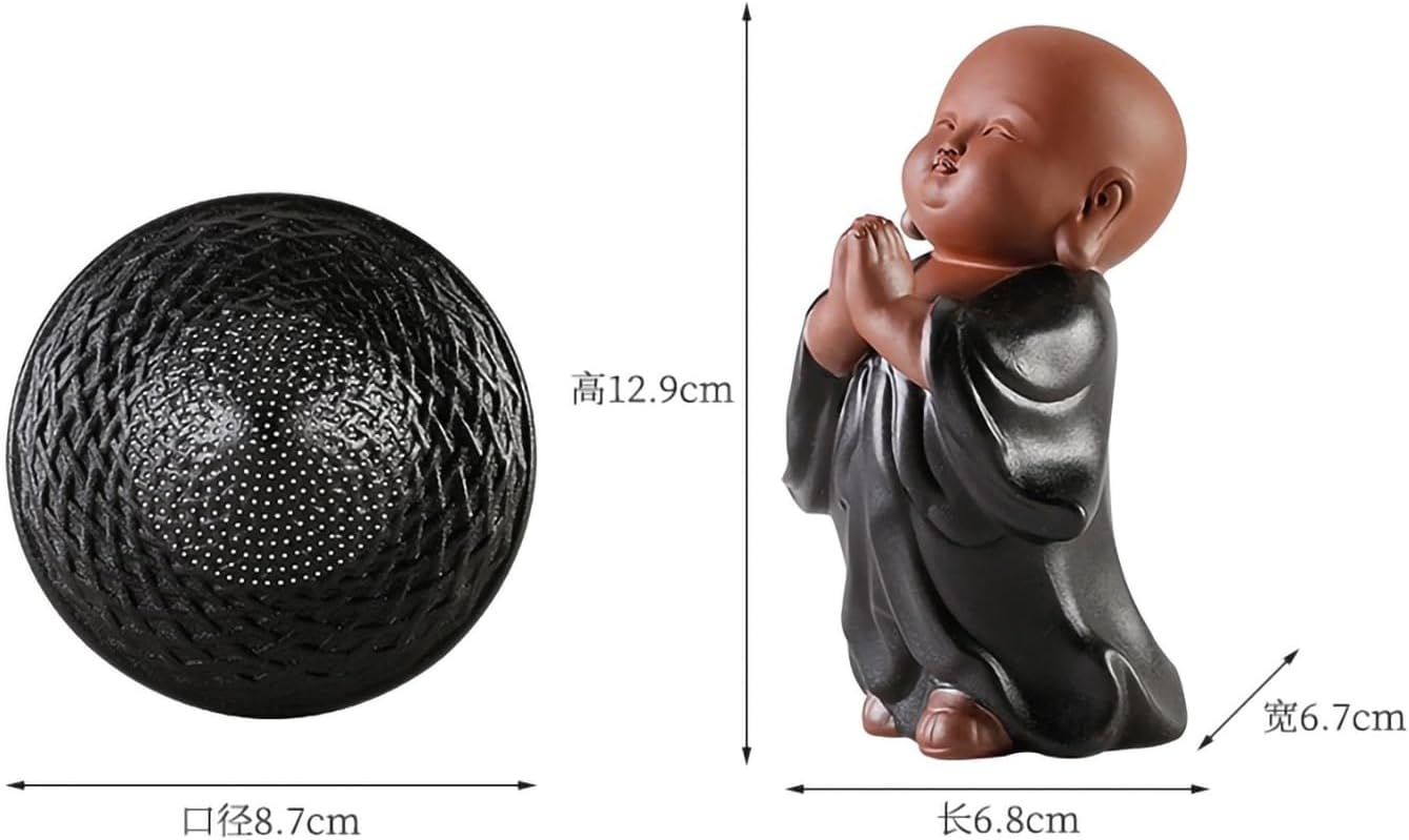 Purple Clay Tea Pet Ornament Leaf Filter Ware Home Use Kung Fu Tea Set Ornament-Style3