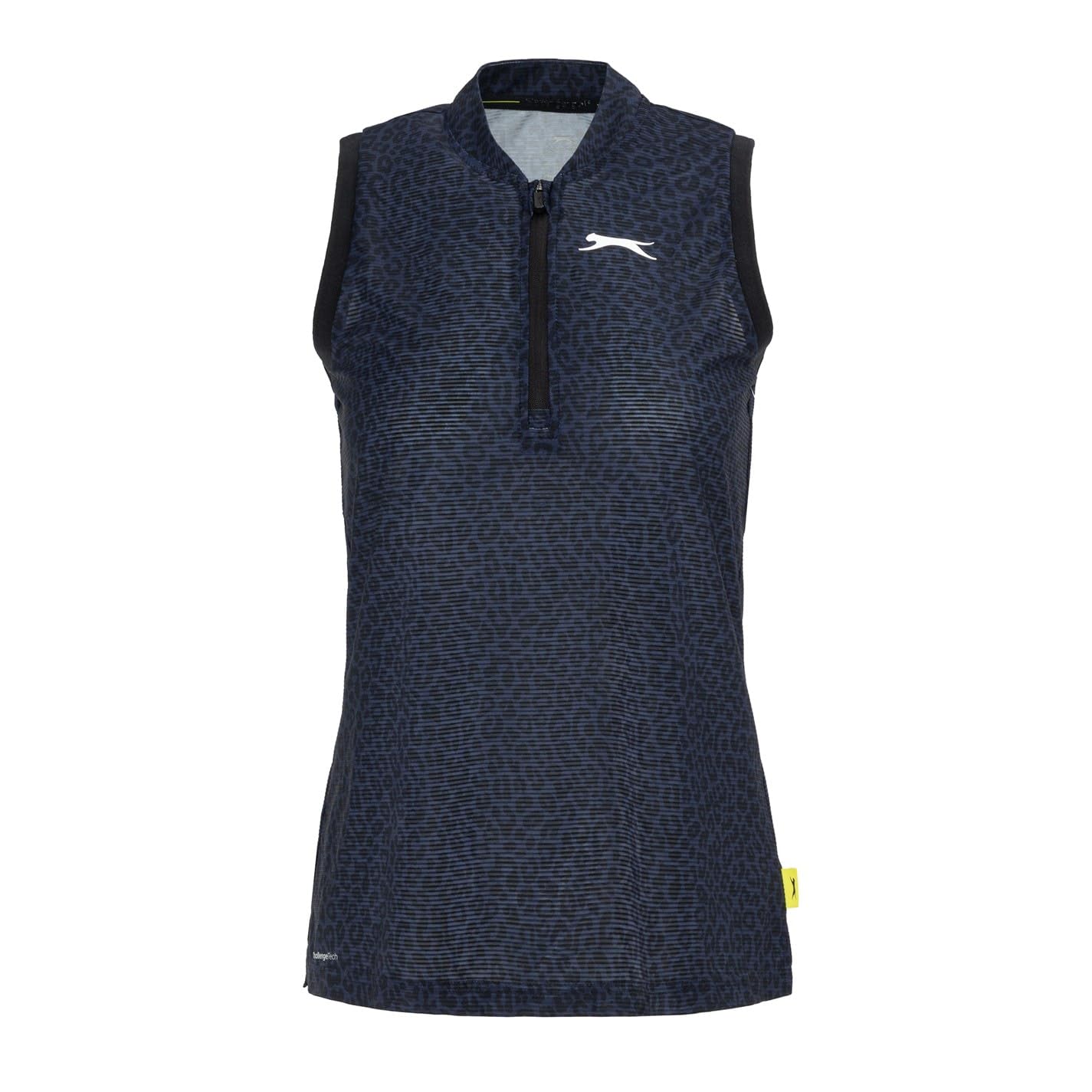 Slazenger Women's Zip Sleeveless Polo Navy Small