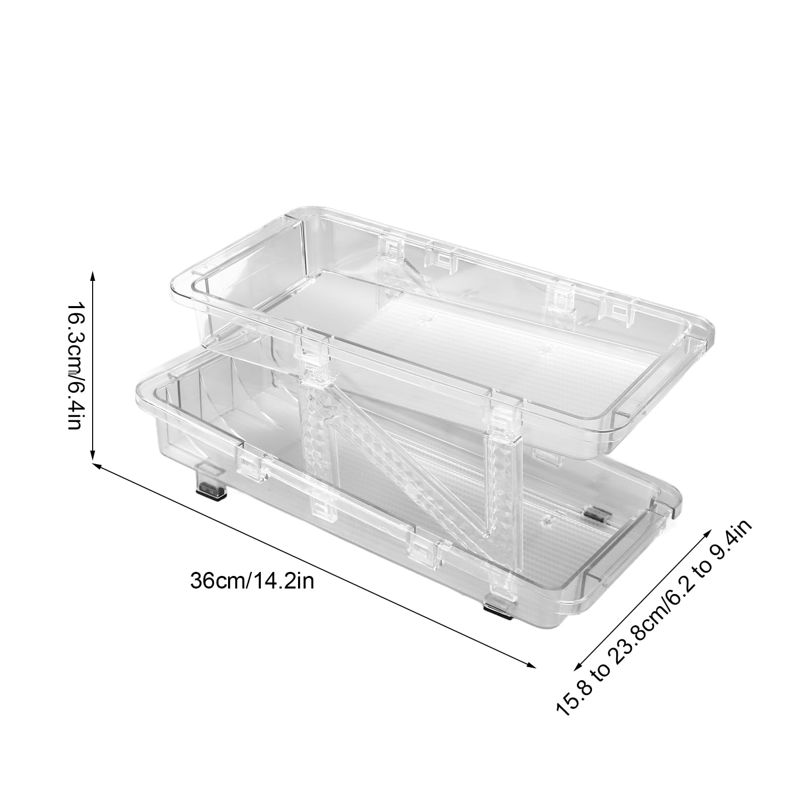 Dispensador de Latas de Refresco de 2 Piezas para Refrigerador,Organizador Automático de Bebidas con Ruedas de 2 Niveles para Organizador de Latas de Refresco de Refrigerador,Estante