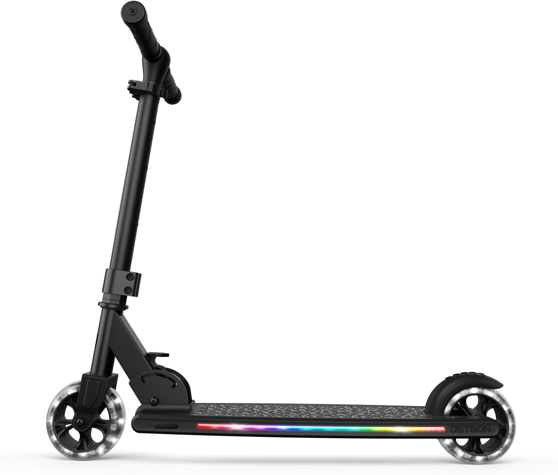 Mars 2-Wheel Light-Up Kick Scooter, Portable Scooter for Kids with Light-Up 4.6-Inch Wheels, Adjustable Handlebar Height, Foldable Design, Ages 5+