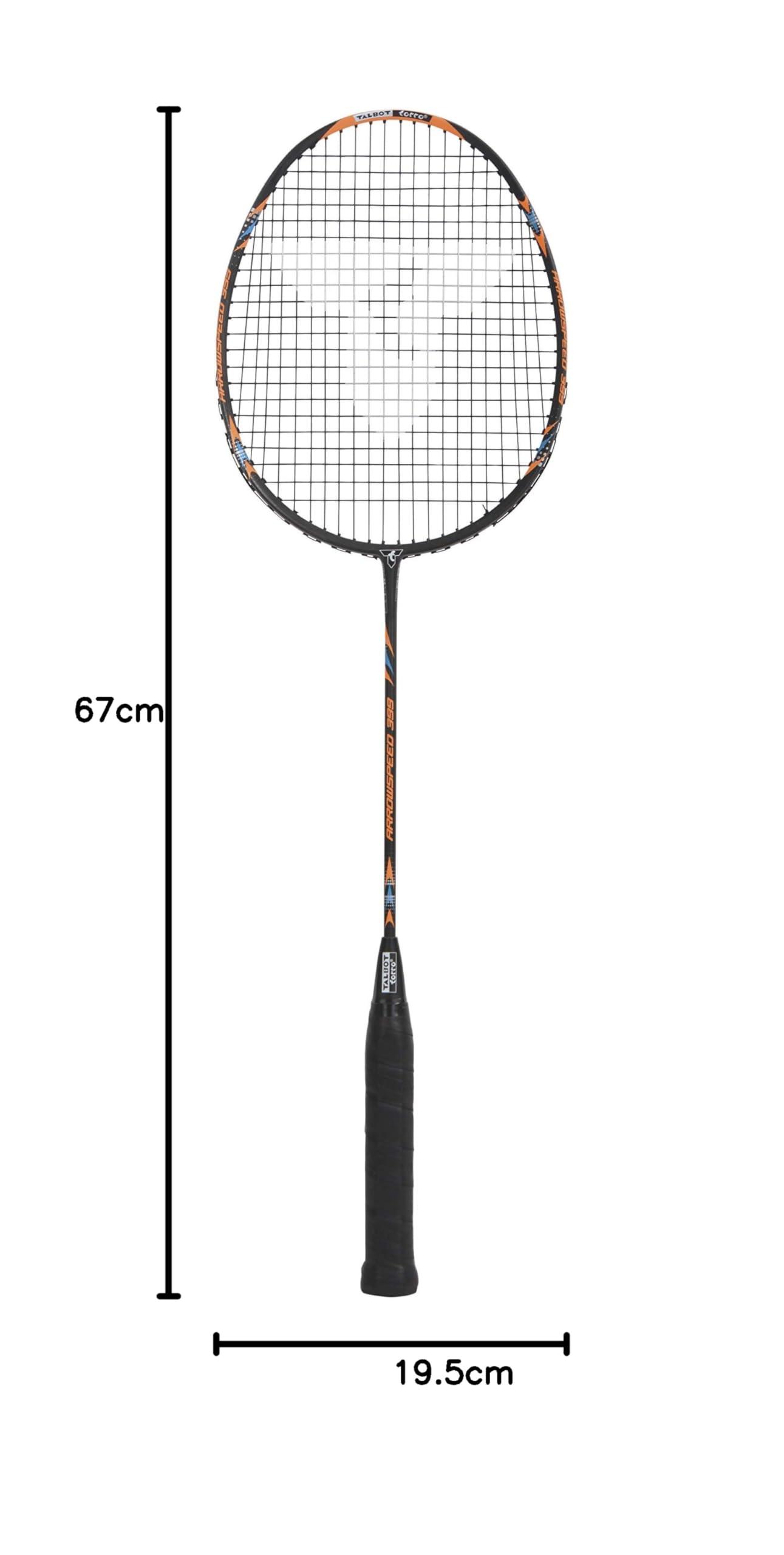 Talbot Torro Raqueta De Badminton Arrowspeed 399, 100% Grafito, Construcción De Una Pieza