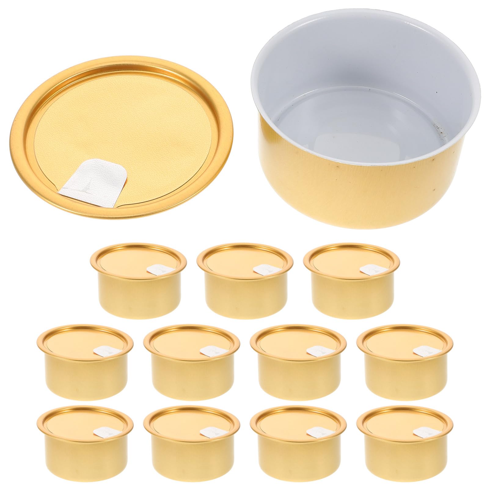 OKUMEYR 12pcs Cake Dessert Storage Can Covers for Pet Food Cans Freshness Sealed