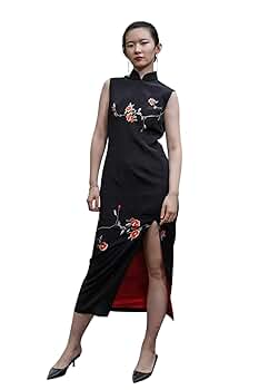 【シルク】パール チャイナドレス 洋裁職人による完全オーダーメイド衣装 即日発送】【ハロウィン】 マーメイドレースチャイナ 【コスプレ