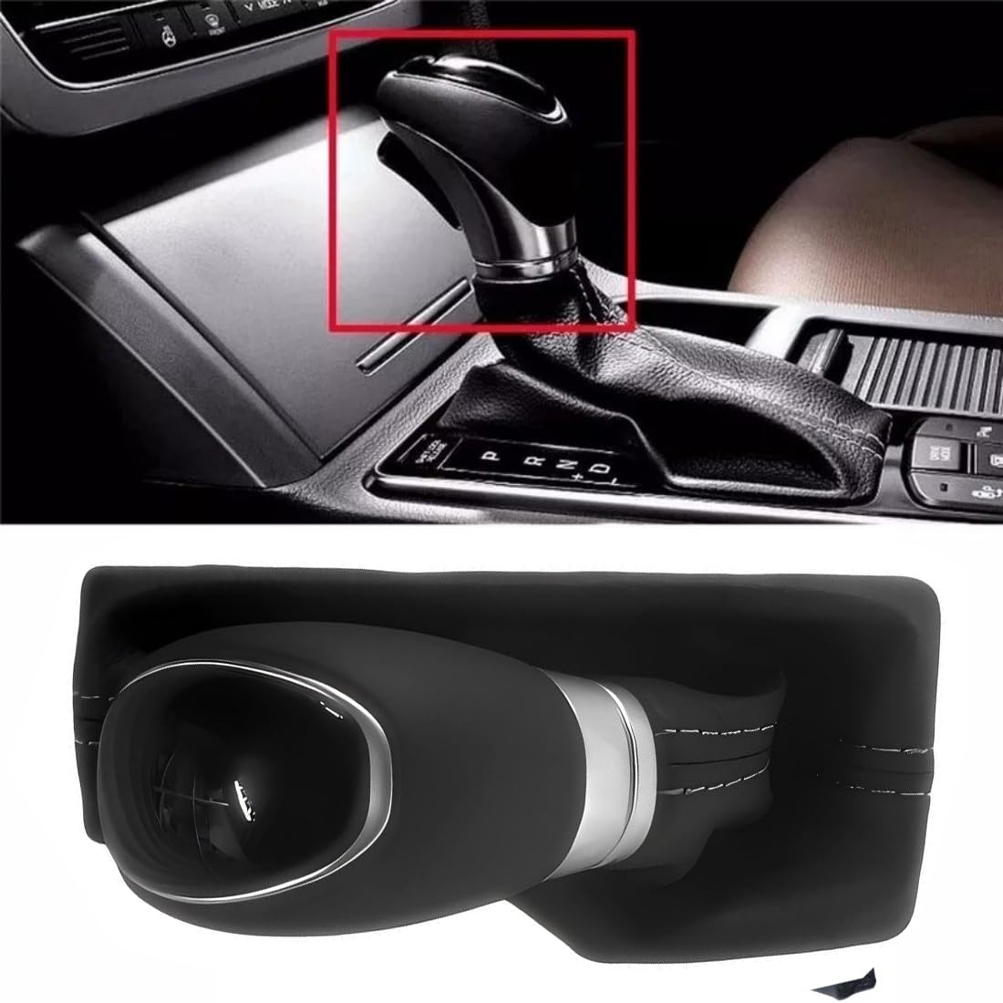 Gear Shift Knob for Hyundai Elantra 2016 2017 2018 Replace# 46720-F2110TRY 46720-F2100 (Gear Shift Knob with Dust Boot)