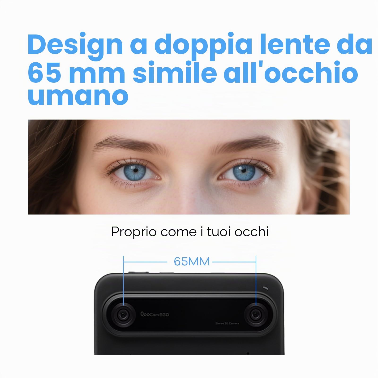 Kandao QooCam EGO 3D Macchina fotografica Nero