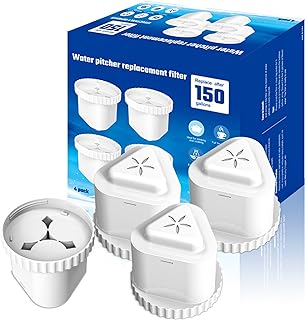 Water Filter Compatible with Epic Water Pitcher Aquagear Seychelle, 150 Gallon Water Pitcher Filter Replacement Filter for...