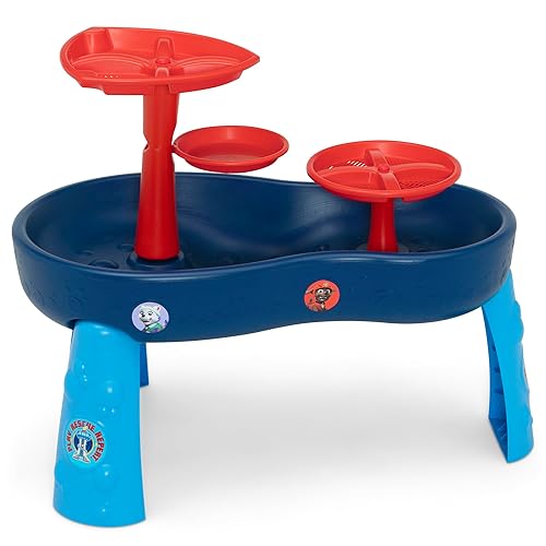 Miniatura 14 de Delta Children - Mesa de agua de la Patrulla Canina  Mesa de agua de 3 niveles con juego de juguetes de 11 piezas, color azul