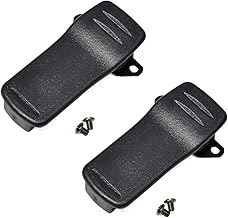 ICOM Belt Clip Repair Parts Replacement MB-98 Replacement Set of 2 for IC-4800 IC-DPR6 IC-DU65B IC-DU65C, black, Belt Clip